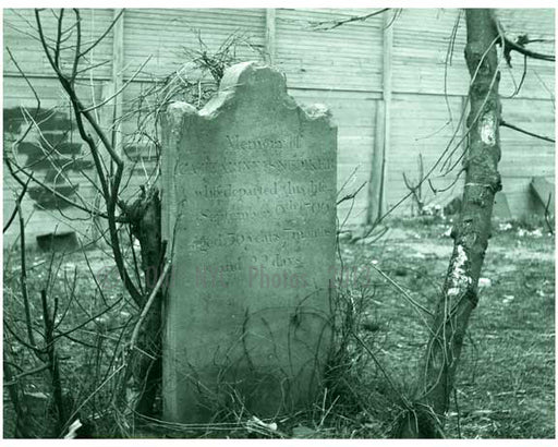 Catherine Snediker's Gravestone, East New York - 1900 Old Vintage Photos and Images