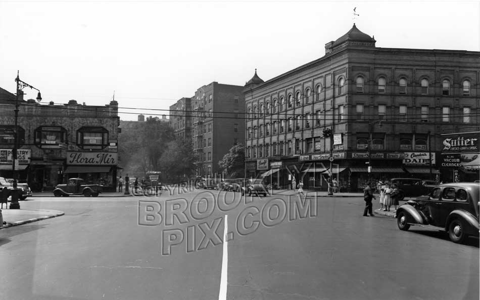 Caton Avenue, looking west to Flatbush Avenue, 1944 Old Vintage Photos and Images