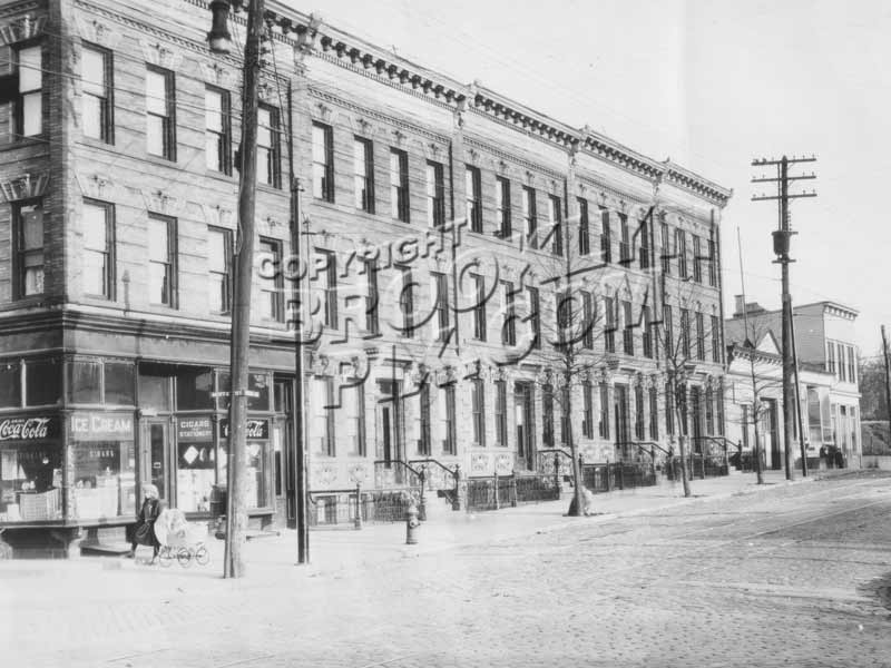 Central Avenue between Mofatt and Chauncey Streets, 1924 Old Vintage Photos and Images