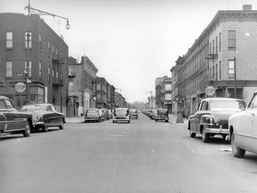 Central Avenue looking east to Halsey Street, 1951 Old Vintage Photos and Images