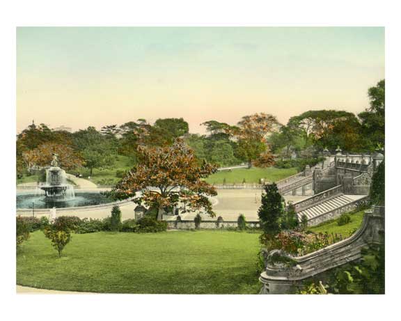 Central Park Bethesda Fountain & Terrace - New York, NY Old Vintage Photos and Images