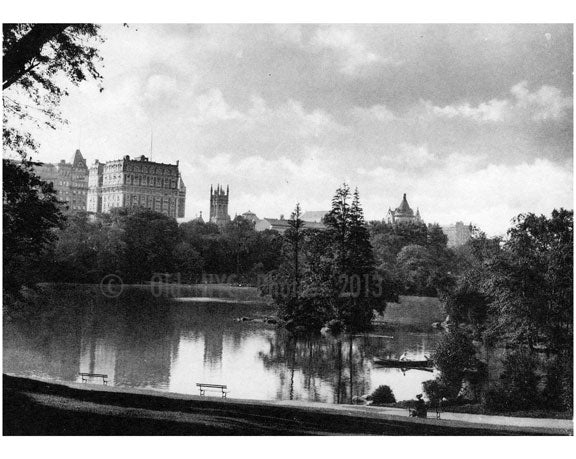 Central Park West - Lake Old Vintage Photos and Images
