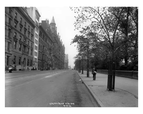 Central Park West - Upper West Side NY 1914 II Old Vintage Photos and Images