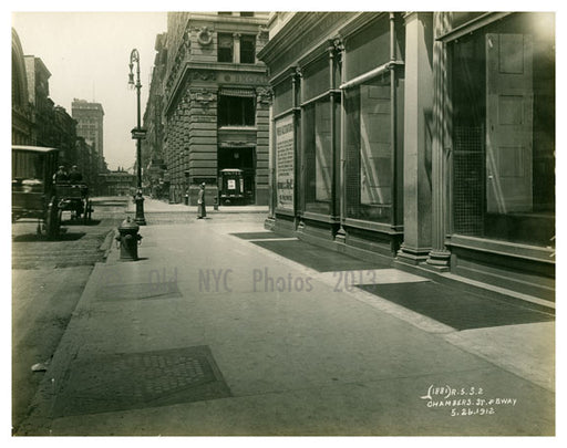 Chambers St. & Broadway Old Vintage Photos and Images