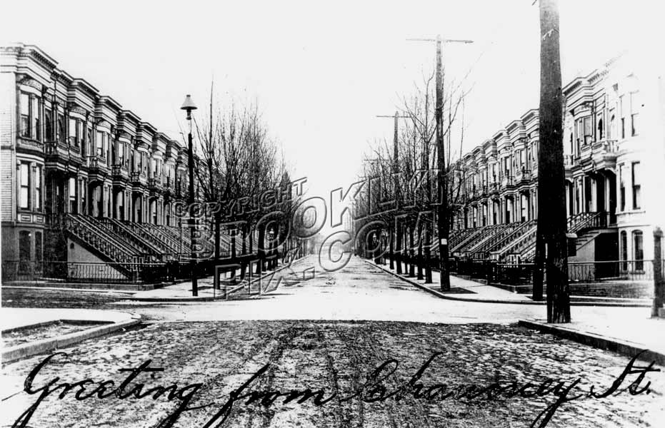 Chauncey Street looking south from Evergreen Avenue, 1909 Old Vintage Photos and Images