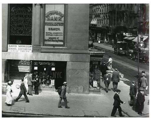 "Chemical National Bank" Broadway  1912 - Soho Downtown Manhattan NYC H Old Vintage Photos and Images