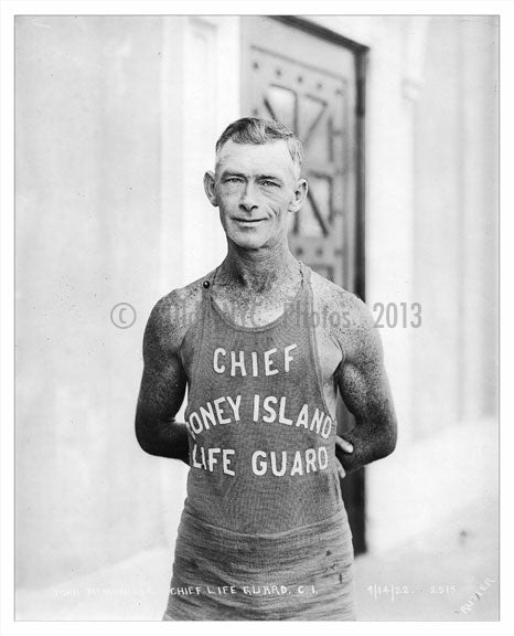 Chief Life Guard 1922 Old Vintage Photos and Images