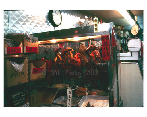 Chinatown food prep - Downtown Manhattan, NY Old Vintage Photos and Images