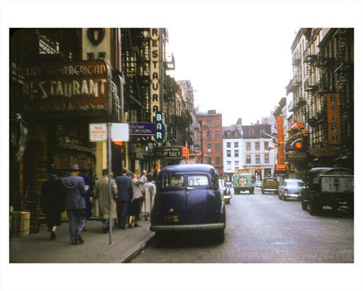 Chinatown - Mott Street 1954 Old Vintage Photos and Images