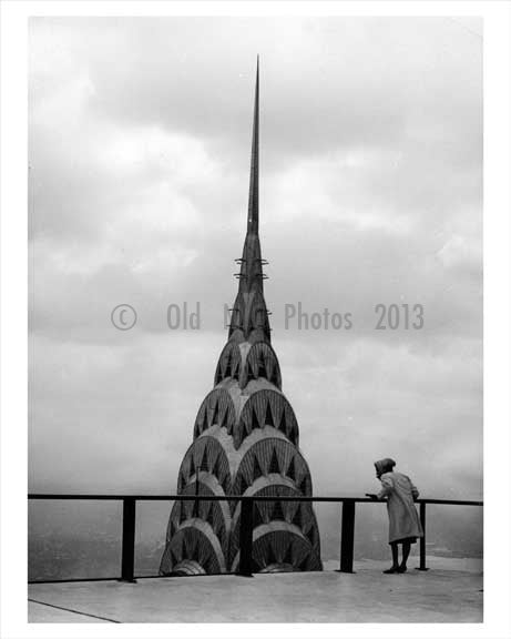 Chrysler Building as seen from the top of the Pan Am Building 1962 Old Vintage Photos and Images