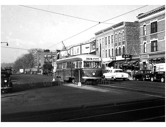 Church Ave & Coney Island Ave Trolley Line  1953 Old Vintage Photos and Images
