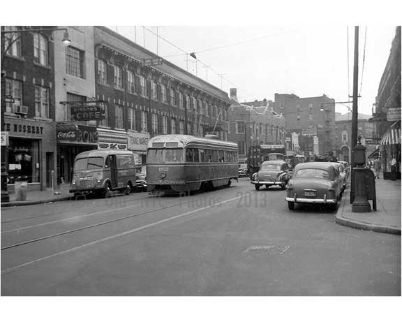 Church Ave Trolley Flatbush 1956 Old Vintage Photos and Images