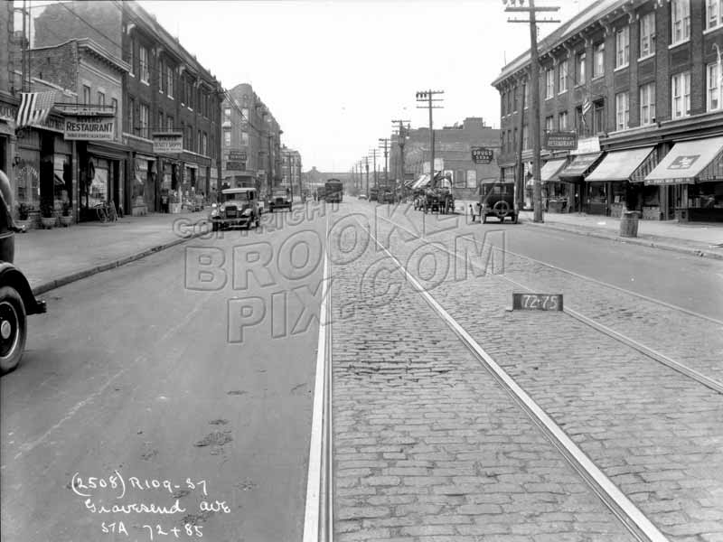 Church Avenue looking west from McDonald Avenue, 1929 Old Vintage Photos and Images