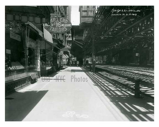Church Street 1913 - Financial District Downtown Manhattan NYC E Old Vintage Photos and Images
