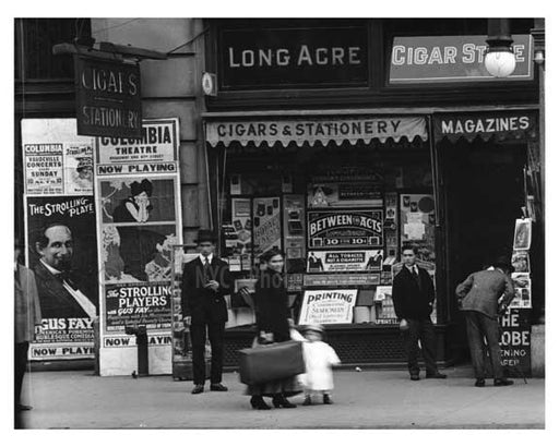 Cigar & Stationary Shop  - Midtown Manhattan - 1915 Old Vintage Photos and Images