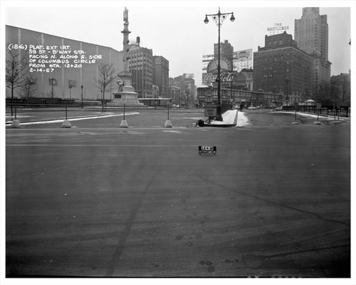 Columbus Circle 1957  - Manhattan - New York, NY Old Vintage Photos and Images