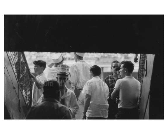 Coming up the Stairs to Ebbets Field 1957