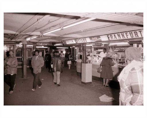 Commuters leaving the station 1970's Old Vintage Photos and Images