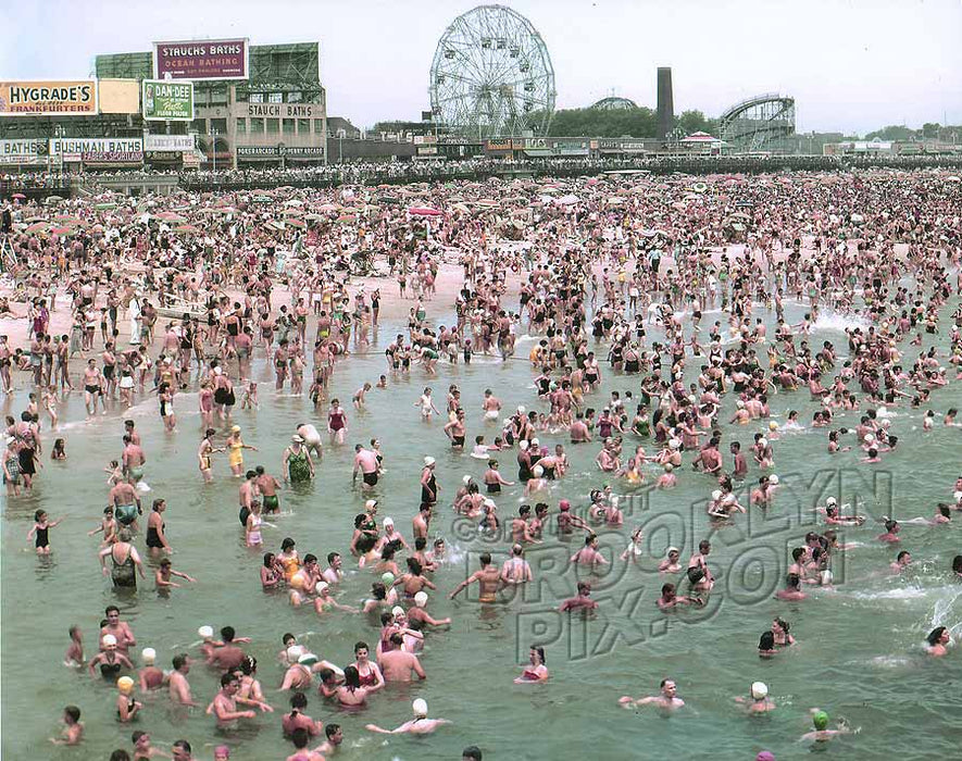 Coney Island bathers, 1951 Old Vintage Photos and Images