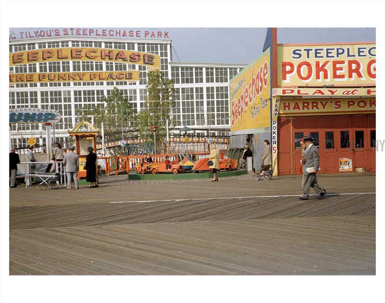 Coney Island boardwalk 1950's Old Vintage Photos and Images