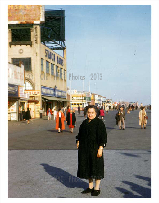 Coney Island boardwalk 1950's Old Vintage Photos and Images