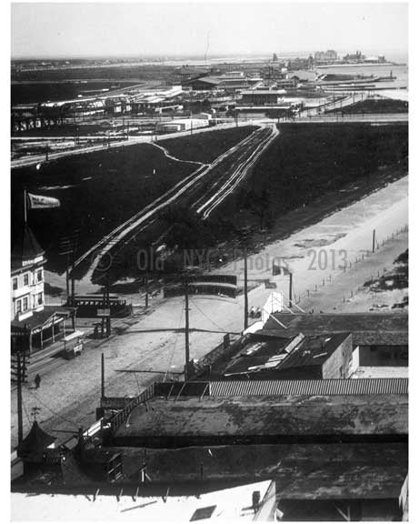 Coney Island  from Tower showing Sea Breeze Park 1890s Old Vintage Photos and Images