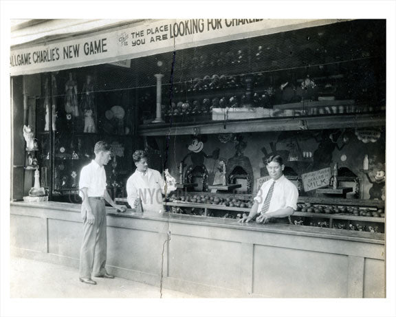 Coney Island shops 1927 Old Vintage Photos and Images