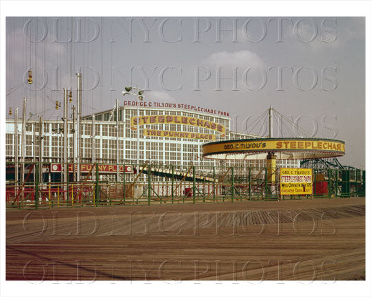 Coney Island Steeplechase 1958 Old Vintage Photos and Images