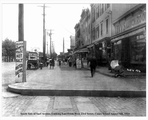 Coney Island Surf Avenue 1914 A Old Vintage Photos and Images