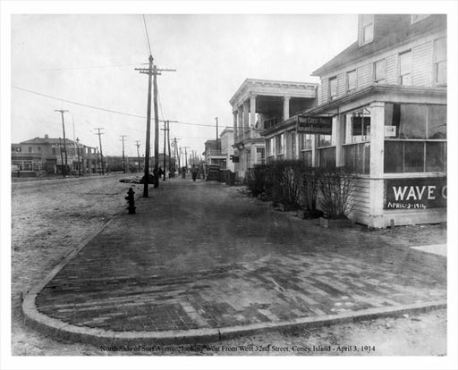Coney Island Surf Avenue 1914 C Old Vintage Photos and Images