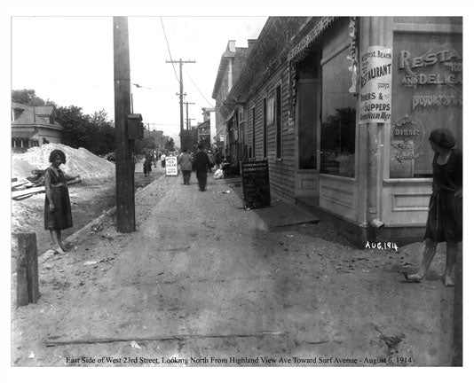 Coney Island Surf Avenue 1914 D Old Vintage Photos and Images