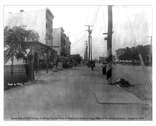 Coney Island Surf Avenue 1914 I Old Vintage Photos and Images