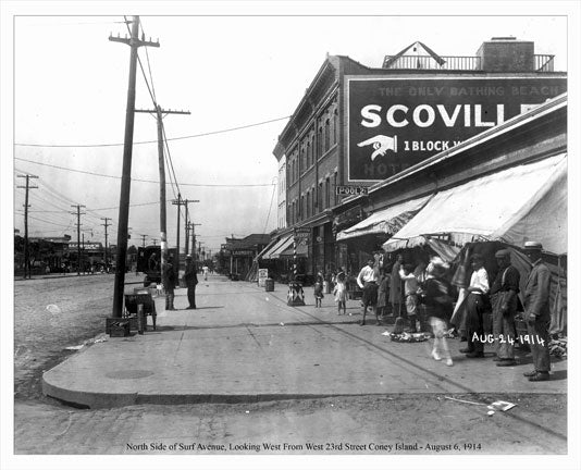 Coney Island Surf Avenue 1914 N Old Vintage Photos and Images
