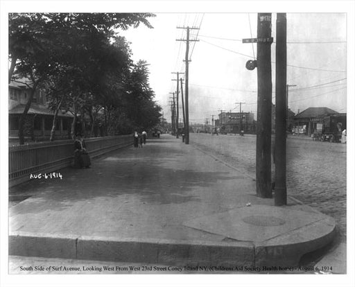 Coney Island Surf Avenue 1914 O Old Vintage Photos and Images