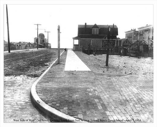 Coney Island Surf Avenue 1914 W Old Vintage Photos and Images