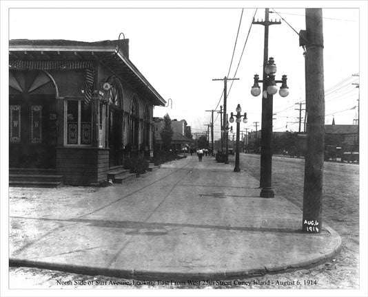 Coney Island Surf Avenue 1914 CC Old Vintage Photos and Images