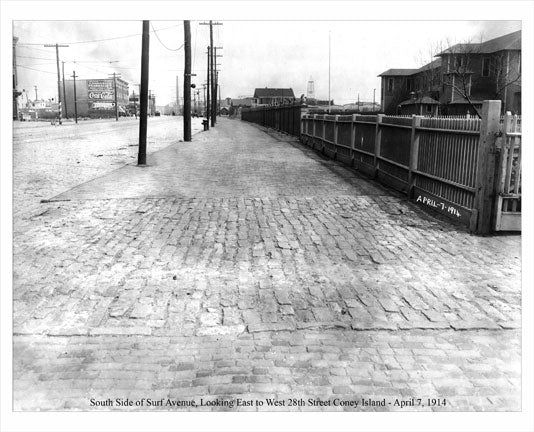 Coney Island Surf Avenue 1914 FF Old Vintage Photos and Images