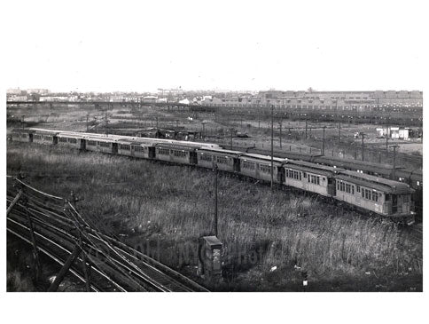 Coney Island Train  Yards 1956 Old Vintage Photos and Images