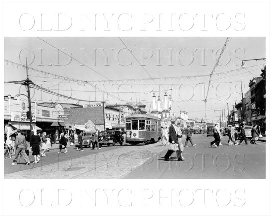 Coney Island with Seagate trolley 1940 Old Vintage Photos and Images