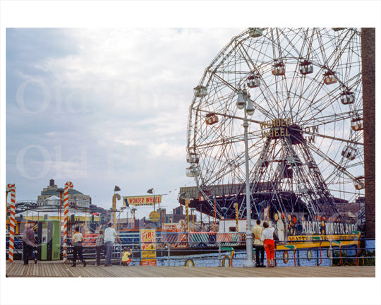 Coney Island Wonder Wheel 1954 Old Vintage Photos and Images