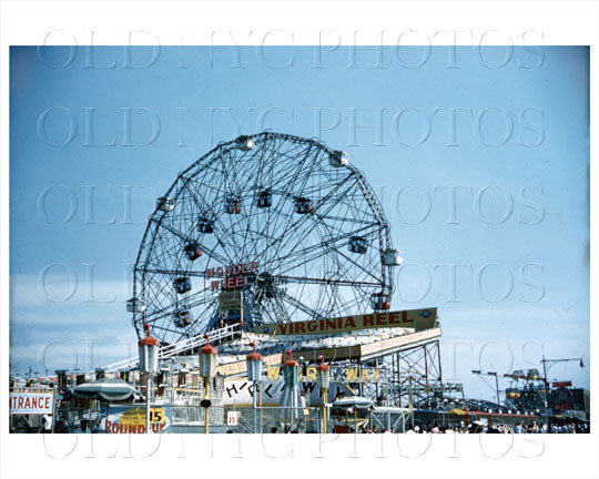 Coney Island Wonder Wheel 1958 Old Vintage Photos and Images