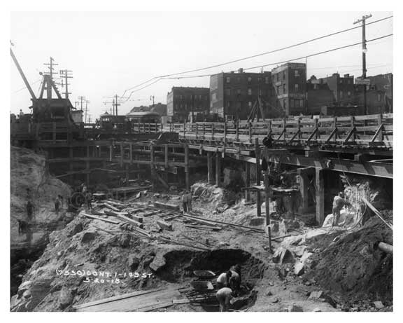 Construction at 149th Street - Sugar Hill - Manhattan - New York, NY 1915 Old Vintage Photos and Images