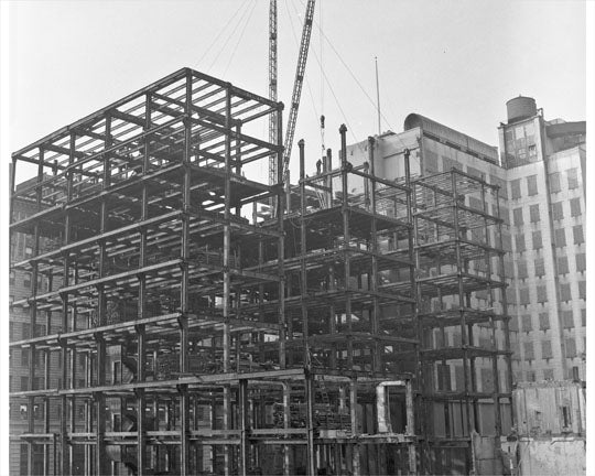 Construction of Met Life Building 1955 Old Vintage Photos and Images