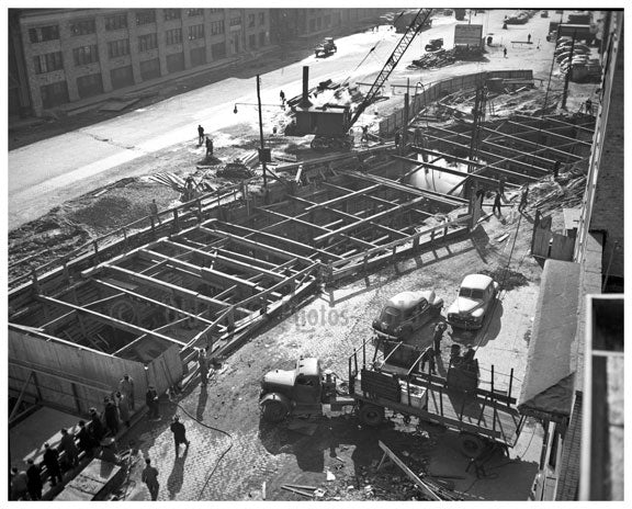 Construction of Westside highway Old Vintage Photos and Images