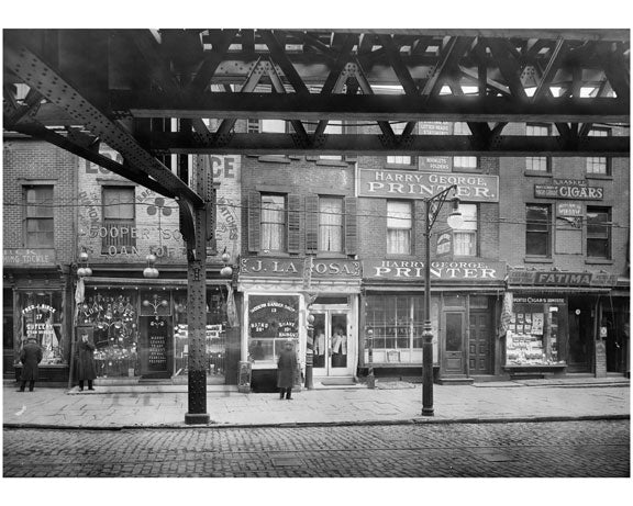 Cooper Square - east side between 4th & 5th Streets. 1915 Old Vintage Photos and Images
