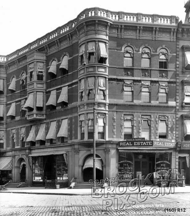 Corner of Flatbush and Sixth Avenues, 1914 Old Vintage Photos and Images