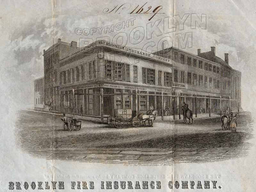 Corner of Fulton and Front Streets, 1845 Old Vintage Photos and Images