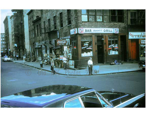 corner scene on the Bowery 1960s Old Vintage Photos and Images