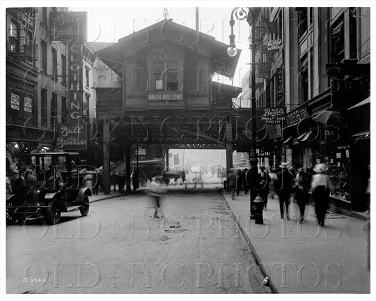 Cortlandt Station on Greenwich St West Village Manhattan NYC 1915 Old Vintage Photos and Images