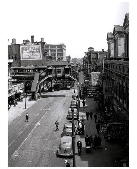 Court Street looking at Adams Street Station Old Vintage Photos and Images